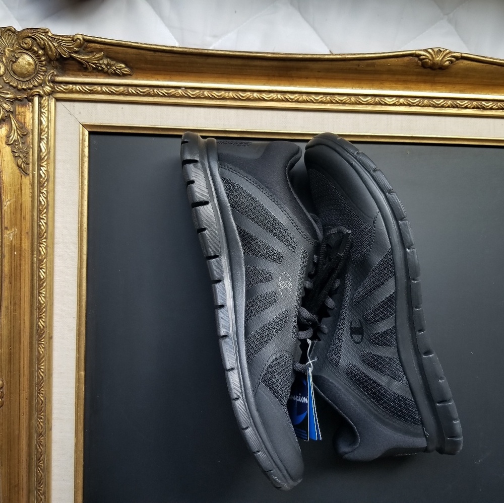 NWT Champion blacked out mesh running shoes